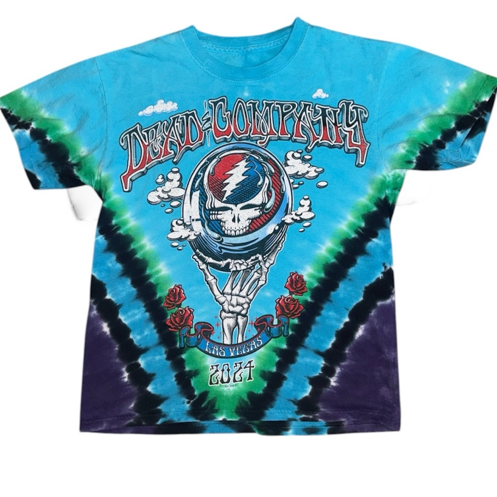 Liquid Blue Dead & Company Las Vegas 2024 The Sphere Tie-Dye Tee T-Shirt Small